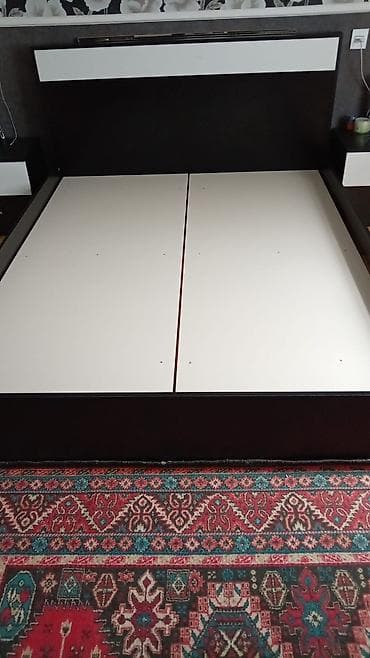 taxta stol stul satiram: İkinəfərlik çarpayı, 2 tumba — 1