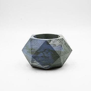Məhsul: Beton dekorativ qab/şamdan - Material: yüksək sıxlıqlı beton