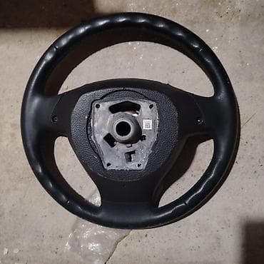 bmw e39 kapot: BMW sükan çarxı - Material: qara dəri üzlük, tikişli kənarlar - Çap — 1