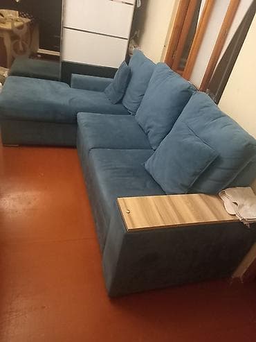 Ev üçün mebel: Künc divan, Vеlur parça — 2