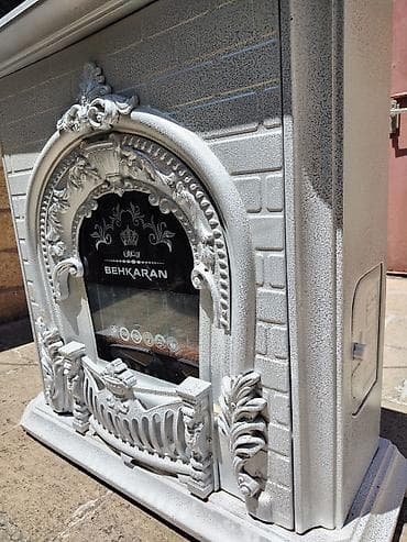pelet sobası: BEHKARAN qaz sobası/kamin tipli isitmə cihazı tam işlək vəziyətdə - — 2