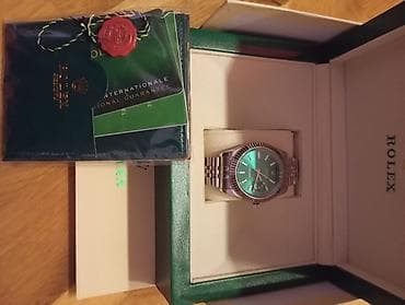 Kişi ayaqqabıları: Qol saatı, Rolex, rəng - Yaşıl — 3