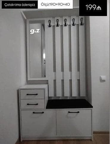 Digər dolablar: *Dəhliz Dolabı ✔️ İstehsal Rusiya laminat 18/lik qalınlıqda *Rəng — 2