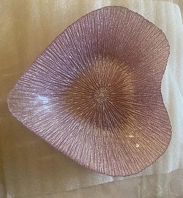 Made in Türkey — Meyvə qabı Şüşə dekorativ qab – ürək formalı