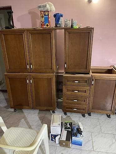 kuxna bari: Mətbəx mebel dəsti – klassik taxta üslub - Material: ağac əsaslı — 1