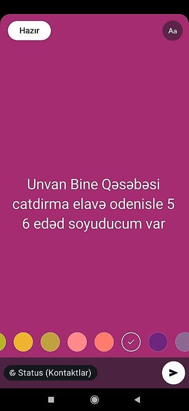 Soyuducu satışda - Ünvan: Binə qəsəbəsi - 4–6 ədəd soyuducu mövcuddur