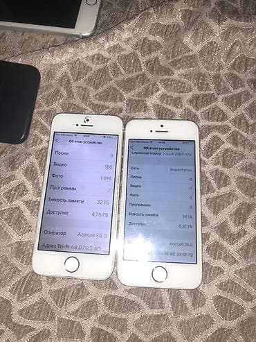 Elektronika: IPhone 5s, 32 GB, Space Gray, Barmaq izi — 1