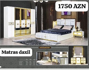 kravat islenmis: İkinəfərlik çarpayı, Yeni — 1