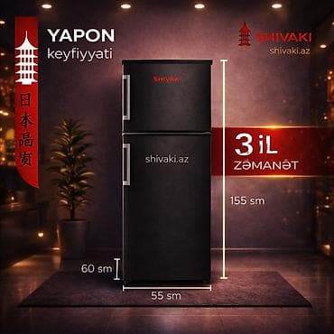 Yeni 2 qapılı Shivaki Soyuducu Satılır, rəng - Qara — 3