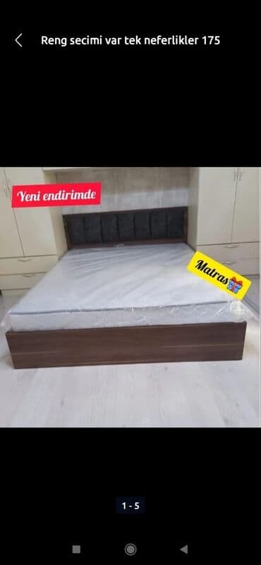 Yeni, İkinəfərlik çarpayı, Bazasız, Matras ilə, Siyirməsiz, Azərbaycan lalafo.az -da Yeni, İkinəfərlik çarpayı, Bazasız, Matras ilə, Siyirməsiz, Azərbaycan