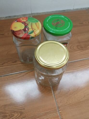 продам стеклянные банки бишкек: Bankalar satılır 12 ədəd 3 litrlik,xeylidə qatıq bankaları balaca 700 — 4