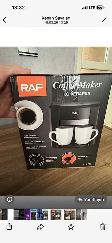 Qəhvəbişirən Raf, Damcılı, Yeni, Ödənişli çatdırılma, Ünvandan götürmə