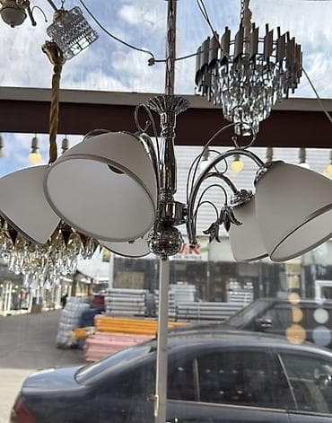 koridor lusturlari: Çılçıraq, 5 lampa, Metal — 1