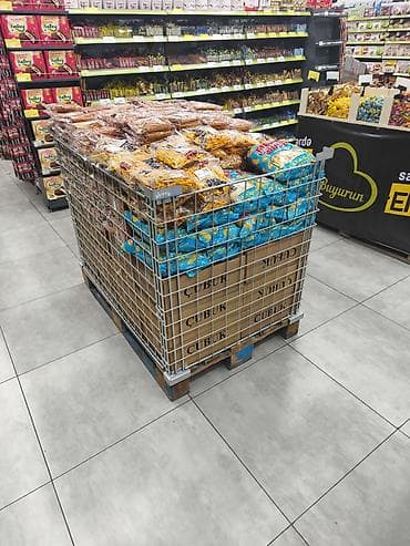 Teşir. Duzlu qəlyanaltılar və çərəzlər (market stendi) Təsvir: -