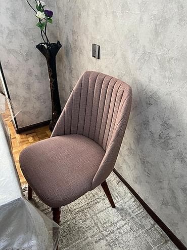 obşivka taxta: Qonaq otağı üçün, Qatlanmayan, rəng - Çəhrayı Stul — 2