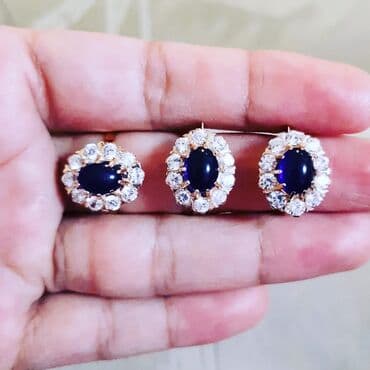 1 qram qızılın qiyməti 2024 750: Dəstə daxildir: Üzük, Sırğa, Sarı qızıl, 585 Əyar, 8500 g — 3