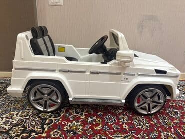 maşınlar uşaq üçün: Uşaq üçün elektrikli akkumulyator maşını – ağ rəngdə, kabriolet tipli — 4