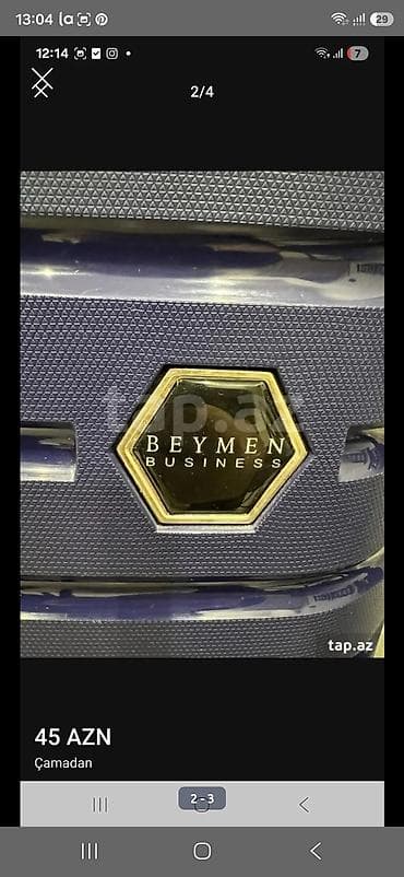 Çamadanlar: Beymen Business çamadan - Rəng: tünd bənövşəyi/mavi - Korpus: sərt — 2