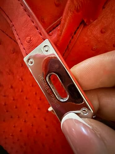 pandora qolbaqlar qizil: Əl çantası, Hermes, İşlənmiş — 3