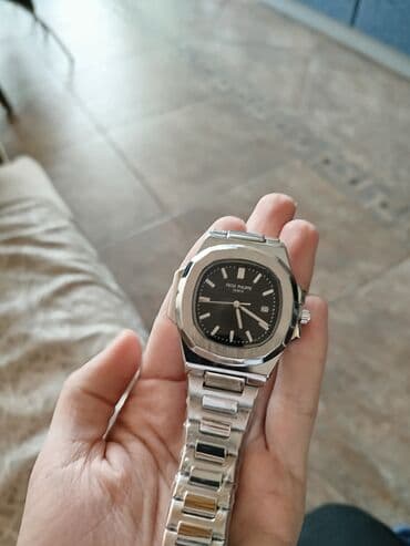 Saat kəmərləri: Yeni, Qol saatı, Patek Phillipe, rəng - Gümüşü — 1