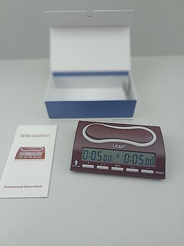 Şahmatlar: LEAP PQ9903A elektron şahmat saatı - İki tərəfli böyük LCD ekran: hər — 4