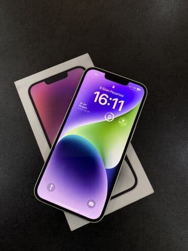 жёсткий диск новый: IPhone 14, 128 ГБ, Белый, Face ID — 1