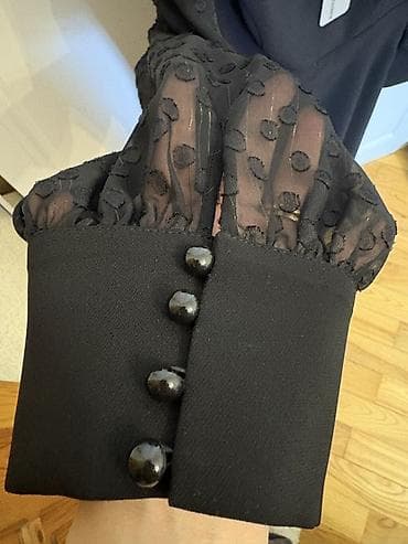 converse canta: Qadın geyimi – “WHITE” markalı qara don - Model: WHITE ELBISE 5152 — 5