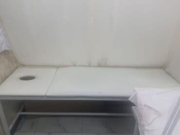 travertin: Masaj kuşetkası, rəng - Ağ — 1