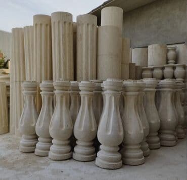 большие горшки для цветов: Bahar və yay çiçəkləri üçün nəzərdə tutulmuş, daşdan hazırlanmış — 25