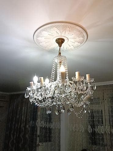 Çılçıraq, 8 lampa, Xrustal — 3