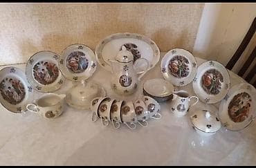 sekilleri cekmek: Nahar dəsti, rəng - Ağ, Farfor, Madonna, 6 nəfərlik, Almaniya — 1