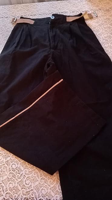 koja şalvarlar: Qara klassik şalvar - Rəng: saf qara - Dizayn: hər iki balaqda nazik — 6