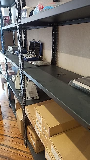 rack 42u: Metal anbar rəfi – modul tipli 3 ədəd / ölçü: hünd. 200cm / en 40cm / — 1