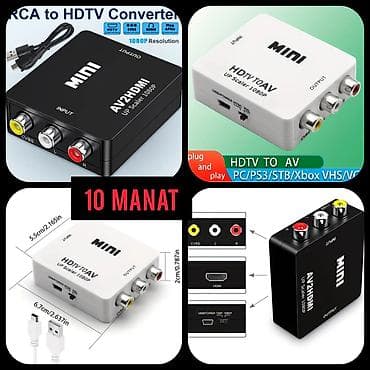 RCA-dan, AV-dən HDD-yə, HDMİ-yə, HDTV-yə ÇEVİRİCİ ( konvertor )