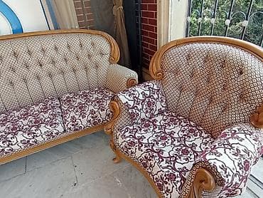divan: Klassik üslubda 3-lü mebel dəsti Tərkibi: - 1 ədəd uzun divan - 2 — 2