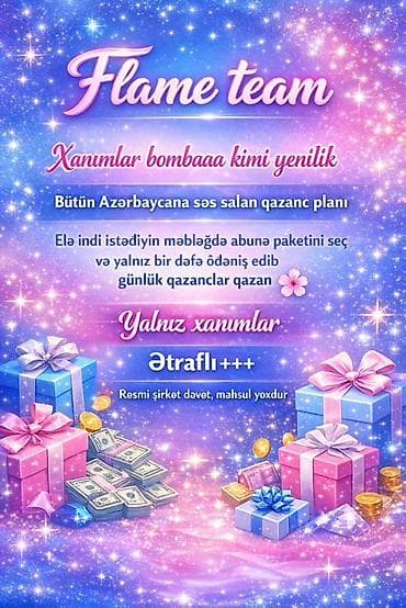 Домашний персонал и уборка: Flame Team – Abunəlik əsasında gəlir sistemi - Yalnız xanımlardan — 4