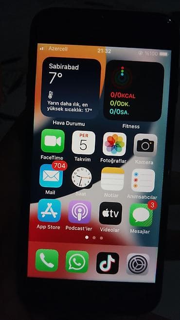 tap az texnika: IPhone 7, 128 GB, Qara, Barmaq izi — 7