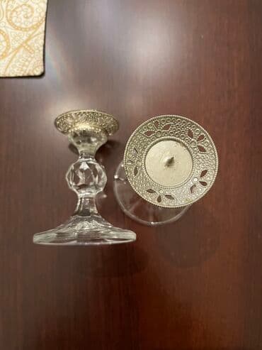 Подсвечники, хрусталь Чехия