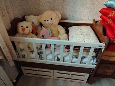 ağaç kesen: Oğlan və qız üçün, Dördbucaq, Beşik, Dəst ilə, Matras ilə, Yellənmə mexanizmsiz — 2