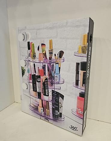 Вращающийся органайзер для косметики (360°) Пластиковый органайзер с
