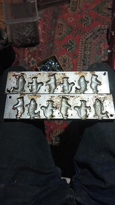 kvars qum: Şirniyyət qəlibləri, rəng - Gümüşü, Metal, Fiqur — 3