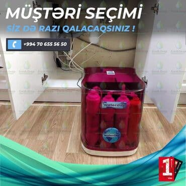 su filtir: Waterday Su filtrləri. * Tək şəxsiyyət vəsiqəsi ilə, * Hissə-hissə — 5