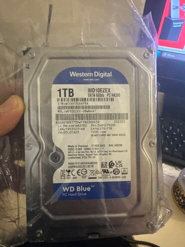Жёсткие диски (HDD): Внутренний Жёсткий диск (HDD) Western Digital (WD), 1 ТБ, 7200 RPM, 3.5", Новый — 1