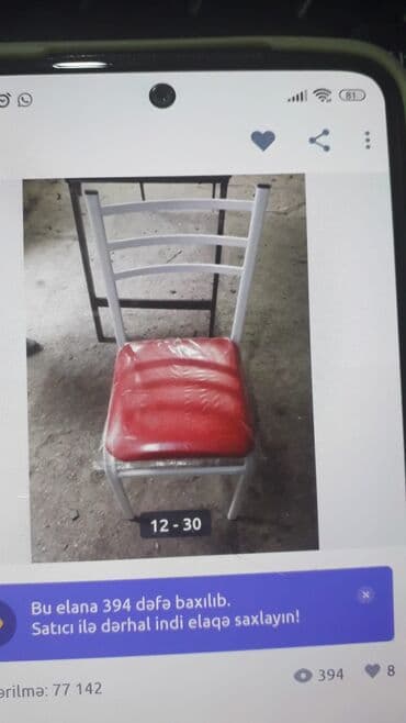 стол и стулья: Stullar Fabrikdən birbaşa satışı var Model coxdur Modellərə görə — 15