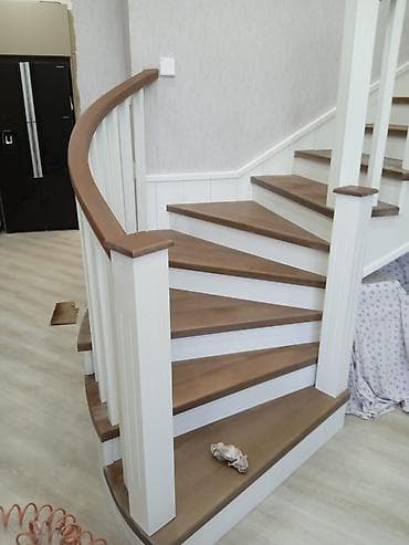 Təmir və tikinti: Taxta pilləkənlərin layihələndirilməsi və yığılması xidməti - Fərdi — 4