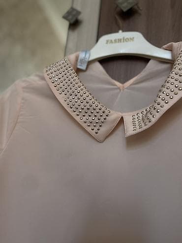 salvar: Zərif qadın köynəyi – açıq çəhrayı soft rəngi. - Material: nazik — 2