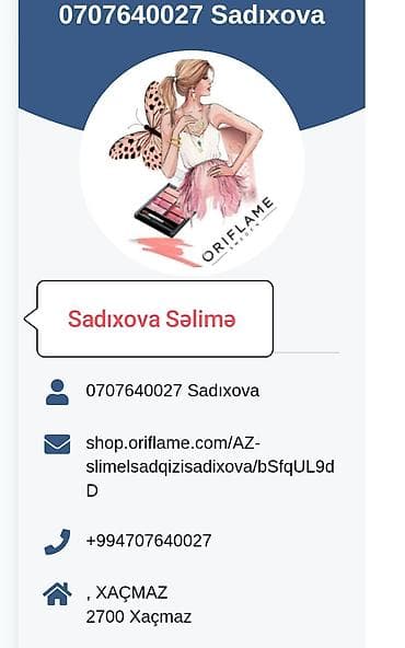 onlayn kurtkalar: Qeydiyyat olmaq istəyən xanımlar yaza bilərsiz Təklif: - Oriflame — 1