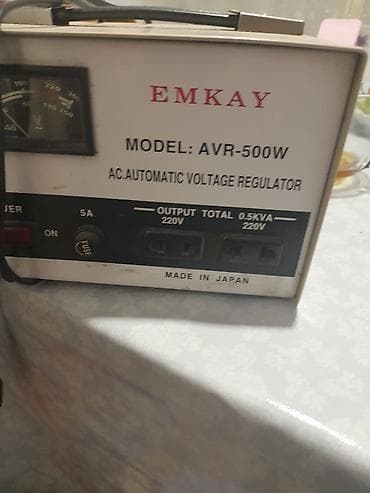 ev nerdivanlari: EMKAY AVR-500W – avtomatik gərginlik stabilizatoru Xüsusiyyətlər: - — 1