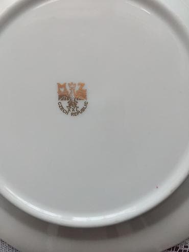 çay dəsmalları: Çay dəsti, rəng - Göy, Farfor, Çexiya — 2