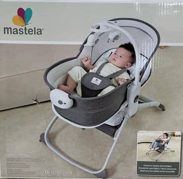 qidalandırmaq üçün uşaq stul yelləncək: Mastela Çoxfunksiyalı 6-in 1 nənni dəsti Doğumdan 3 yaşa qədər — 4